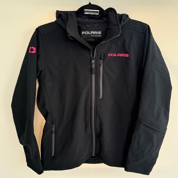 Polaris ATV Women's Softshell Jacket size small in Black - Like New! - Picture 3 of 7